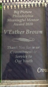 Big Picture Philadelphia Meaningful Mentor Award 2020